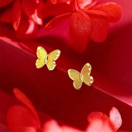 FASHION Stud Earrings 916 Gold 916/ Subang Paku FESYEN Emas 916 Butterfly Small Earrings gold 916
