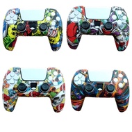Silicone PS5 Graffiti Pattern Silicone Cover Dualsense Stick Controller