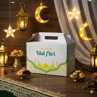 Eid Parcel Box Cardboard | Eid Hampers Box | Eid Cake Box | Parcel Box | Grocery Box - Tokodus Katap