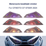 For CFMOTO CF 675SR 675 SR 2024 Model Motorcycle 3D Front Fairing Headlight Protective Film Head Lig