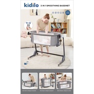 Kidilo 2IN1 Soothing Bassinet Baby Rocking Playpen Portable Baby Cot
