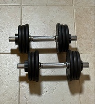 10kg 啞鈴套裝 10kg Adjustable Dumbbell Set with Weight Plates