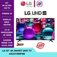 LG 43" 4K SMART UHD TV 43UA7350PSB