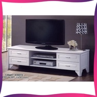 5 &amp; 1/2 Feet Solid TV Cabinet Wood ( White )