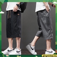 3 color high quality ice silk 7 point pants men comfortable breathable casual pants men seluar 3 suk