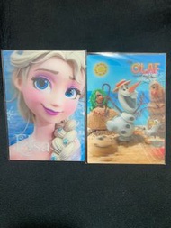 (3D立體膠卡)日本絕版迪士尼冰雪奇緣雪寶Olaf Frozen Anna安娜Elsa愛莎艾莎紀念收藏卡Christmas聖誕節卡明信片Postcard 。Disney日本東京迪士尼愛麗絲Alice公
