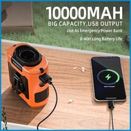 ۩ ☆ ☎ Orashare K50 10000mAh Multifunctional Portable Waist Clip Fan 5 Speed Adjustable Hanging Neck