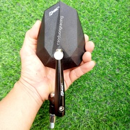 Gương xoay 360 độ mẫu V5 H2c Đạt chuẩn giao thông - 2 màu đen bạc phụ tùng xe máy caoduongracing