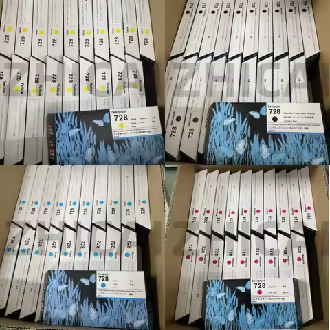 728 728XL Ink Cartridge for HP728 Compatible for HP DesignJet T730 T830 Inkjet Printer F9K17A F9K16A