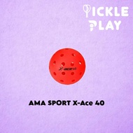 [READY STOCK] AMASPORT X-Ace 40 Pickleball / Red / Original Product / USAPA Approved / X Ace Pickleb