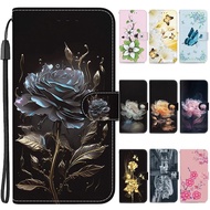 Flower Note20 Leather Case Wallet Flip Cover For Samsung Galaxy Note 20 Ultra 10 Plus 9 8 Note10 Lite Cases Pattern Magnet Etui