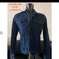 Zara man denim jacket jaket pria branded like new