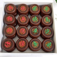 Bộ 32 Quân Cờ Tướng Bằng Gỗ Hemlock Khắc Nổi Kèm Size To 47mm