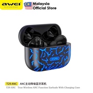 Awei T29 ANC Wireless Earbuds Active Noise Reduction Earphone Headphone Awei Bluetooth Earbuds