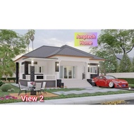 [PELAN BUMBUNG & LANTAI] PELAN RUMAH 3 BILIK (LANTAI 34'x34') 1156KPS ((BACA DESCRIPTION))