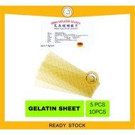 GELATINE SHEET / GELATIN KEPING 5PCS 10PCS - HOME BAKER MALAYSIA