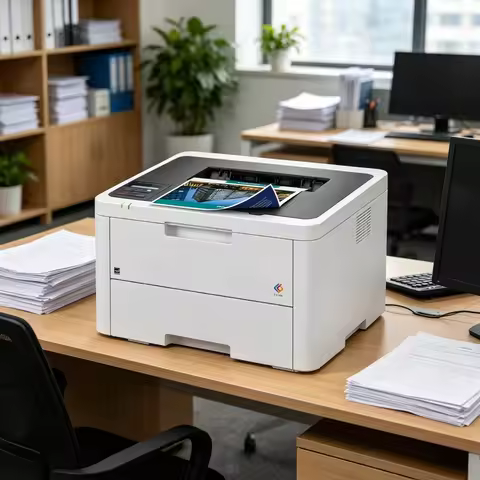 Color Laser Printer Wireless Duplex Printing 19 PPM Mobile Compatible 250-Sheet Tray for Home Office