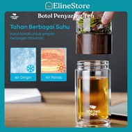 Double Wall 230ml Tea Filter Glass Drinking Bottle Tea Bottle/ Glass Tea Filter Bottle ElineStore