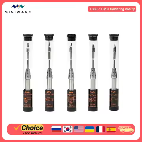 MINIWARE TS80P TS80 TS1C Soldering Iron Tip Replacement Parts Soldering Equipment Tools