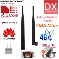 SMA MALE Modem Antenna Huawei B525 B315 B315 ROUTER MODEM POOL BLACK LONG BEND L
