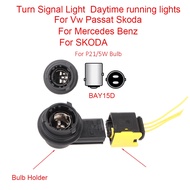Vw Skoda Daytime running  Light BAY15D P21/5W Bulb Holder Connector Socket