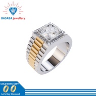 Cincin rolex cincin pria asli / cincin pria emas asli 750 emas 18K