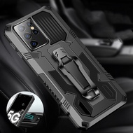 Samsung Galaxy A02 A02s A12 A32 A42 A52 A72 4G 5G Hybrid Armor Case Stand Bracket TPU+PC Hard Casing