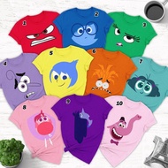 FAMILY COUPLE T-SHIRT INSIDE OUT Angry Joy Sadness Disgust Fear Anxiety Ennui Embarrassment Envy Bin