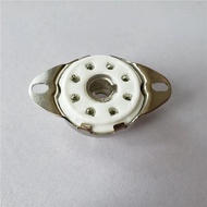 1pcs ceramic tube socket GZC8-Y-8 8 pin silver tube holder seat tube socket for 5B254 4P1S amplifier