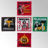 Bet Logo Lambang Bordir Sangga Pramuka Penegak Pelaksana Penegas Pencoba Pendobrak Perintis