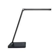LED Desk Lamps, Foldable Eye-Caring Table Lamp Qi Wireless Phone Charging USB Charging Port Touch Control Dimmable for Office Home Bedside Bedroom Living Room Study Reading Light Black Iphone Samsung Huawei