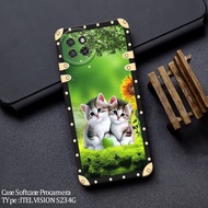 HP Casing Latest Itel S23hp - Fashion Cat Case - Case Itel S23hp - Soft Case Itel S23hp - Kesing Ite