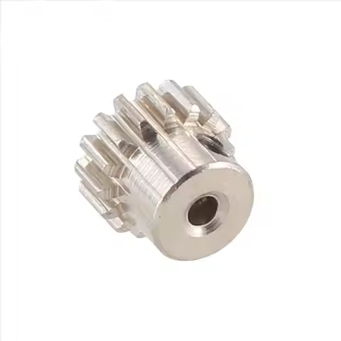 A48U 2PCS 2.3mm Shaft Metal Pinion Motor Gear 48DP M0.6 M0.8 for 1/12 1/16 RC Car 7075 Hsp-RGT Redca