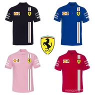 New Ferrari F1 Ferrari F1 Ferrari F1 Racing Suit Unisex Short-Sleeved T-Shirt POLO Shirt Lapel Custo