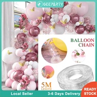 GeeParty 1 Set 5M DIY Latex Balloon Modeling Tool Balloon Chain Tie Balloon Tool