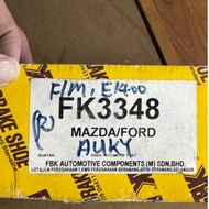 FK3348 MAZDA FORD ECONOVAN MAXI E1400 REAR BELAKANG BRAKE SHOE 100 % NEW