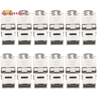 12 Pcs RJ45  Cat7 Cat6A Shielded  Zinc Alloy Module Network  Jack Connector Adapter 10GB Network