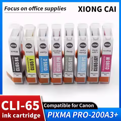 For Canon CLI-65 ink cartridge pro200 printer cartridge pro-200 PRO200 A3+ professional photo printe