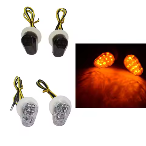 Motorcycle LED Bulb Turn Signals Indicator flashing lights blinkers For Yamaha YZF R1 R6 R6S R3 R6S 