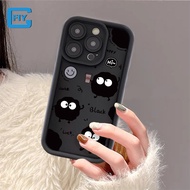 For Xiaomi Redmi 9A 9C 9i 9T 10 10A 10C 10X 11A 12 12C 13C A1 A2 / Xiaomi Poco X3 / X3 NFC / X3 Pro / Poco M2 M3 / Poco C55 C65 Phone Case Creative Funny Spirited Away Black Spirit Say Hello Soft Silicone Shockproof Casing