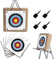 SOPOGER Archery Arrow Targets for Backyard - 20 inch Bow and Arrow Target Archery Block Straw Target for Recurve &amp; Compound Bow Shooting Practice Outdoors