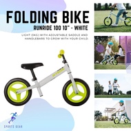 BTWIN จักรยานเด็ก จักรยานสำหรับเด็ก จักรยานทรงตัวสำหรับเด็ก Runride 100 Balance Bike 10" - White อุปกรณ์จักรยาน จักรยาน CYCLING BICYCLE