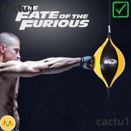 CACTU Boxing Punching Bag, Hanging Type Pneumatic Cylinder Boxing Speed Bag,  PU with Hooks Inflatab