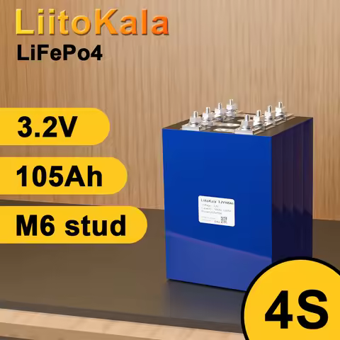 1-64pcs LiitoKala 3.2V 105Ah Lifepo4 Rechargeable Battery Lithium Iron Phosphate for 12v Golf Cart O