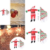 [Leipupa] Christmas Decorations Lights Hanging Ornament 9.8ft Novelty Santa Claus Ladder Decorative 