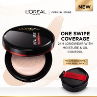 L'Oréal Paris Infallible Pro-Cover Cushion 24H Longwear Foundation 14g + Refill, Coverage Moisture a