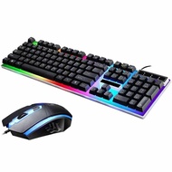 keyboard dan mouse gaming rgb led mekanikal terbaru keyboard murah sudah satu paket