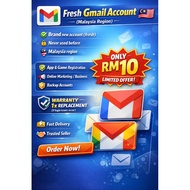Fresh Gmail Account Malaysia 🇲🇾 | Ready Use | RM10 | Warranty Replace | Fast Delivery