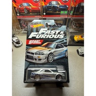 Hotwheels Nissan Skyline GTR R34 FnF 2Fast2Furious