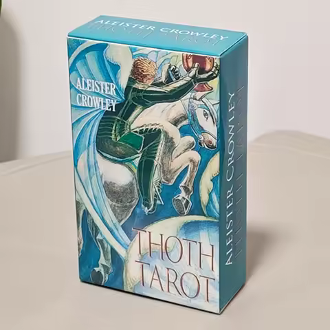 Crowley Thoth Tarot Deck 78 Pcs Cards with Egyptian Symbolism, Qabalistic & Astrological Insights, O